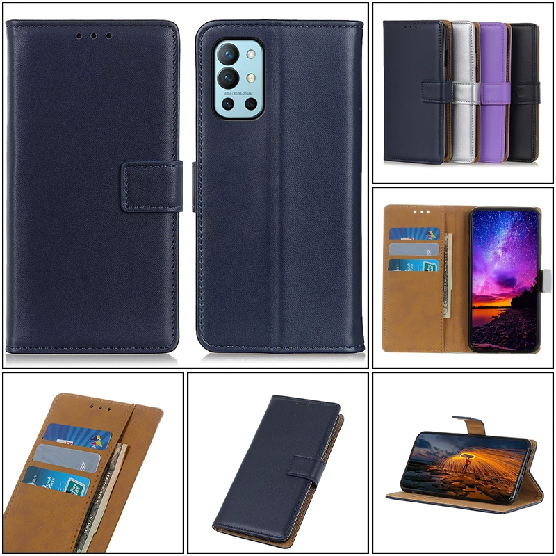 

Simple Fashion Magnetic Buckle Flip Leather Case For One Plus 8 9 9R Pro Z 8T Nord 2 N10 N100 CE N200 Card Slot Wallet Cover