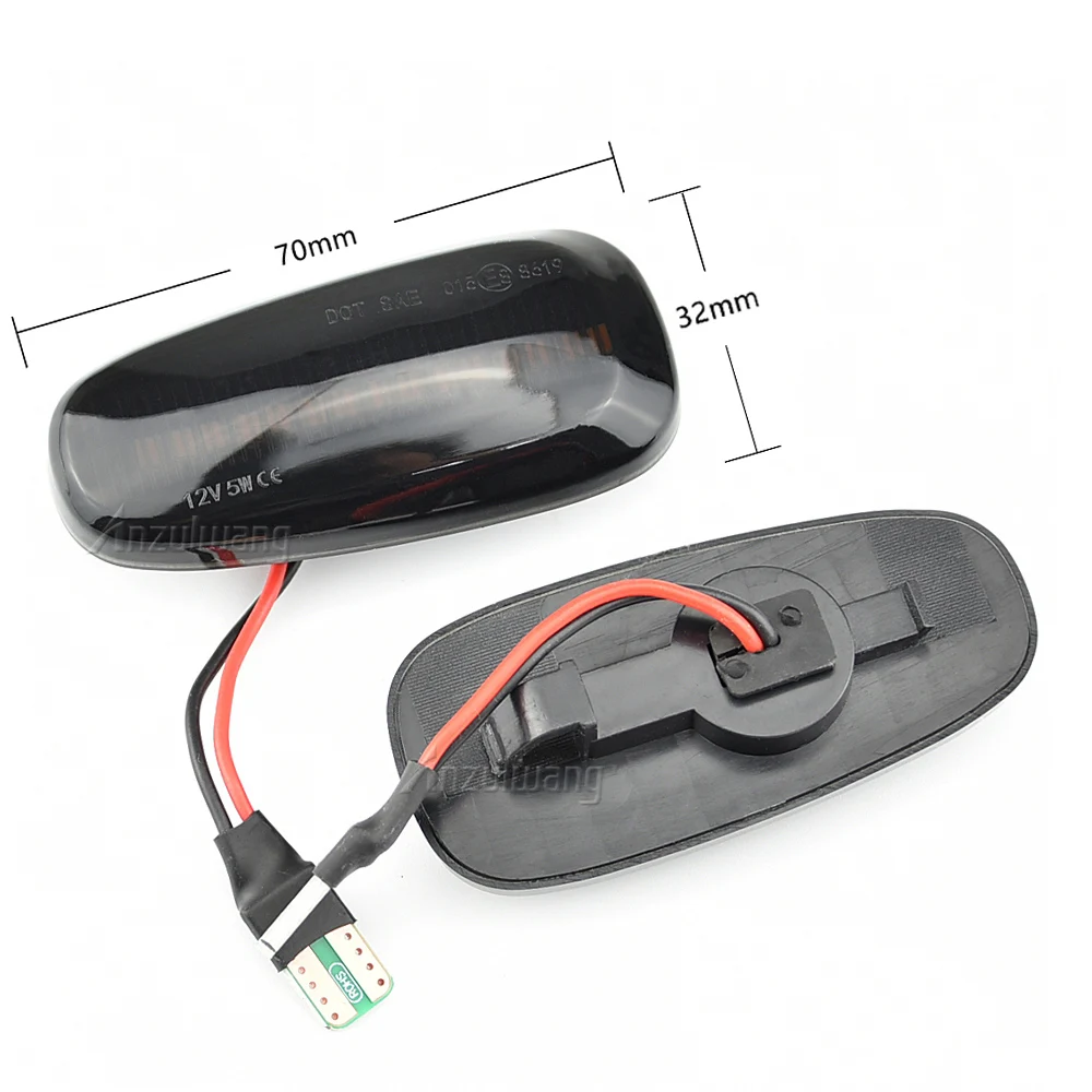 

2PCS Car LED Dynamic Blinker Turn Signal Light Side Marker Lamp For Opel Zafira A 1999-2005 Astra G 1998-2009
