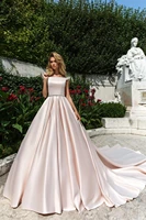 ha083 new vestidos novias wedding dresses satin wedding bridal gowns vestido de noiva sheer sexy v back hochzeitskleid