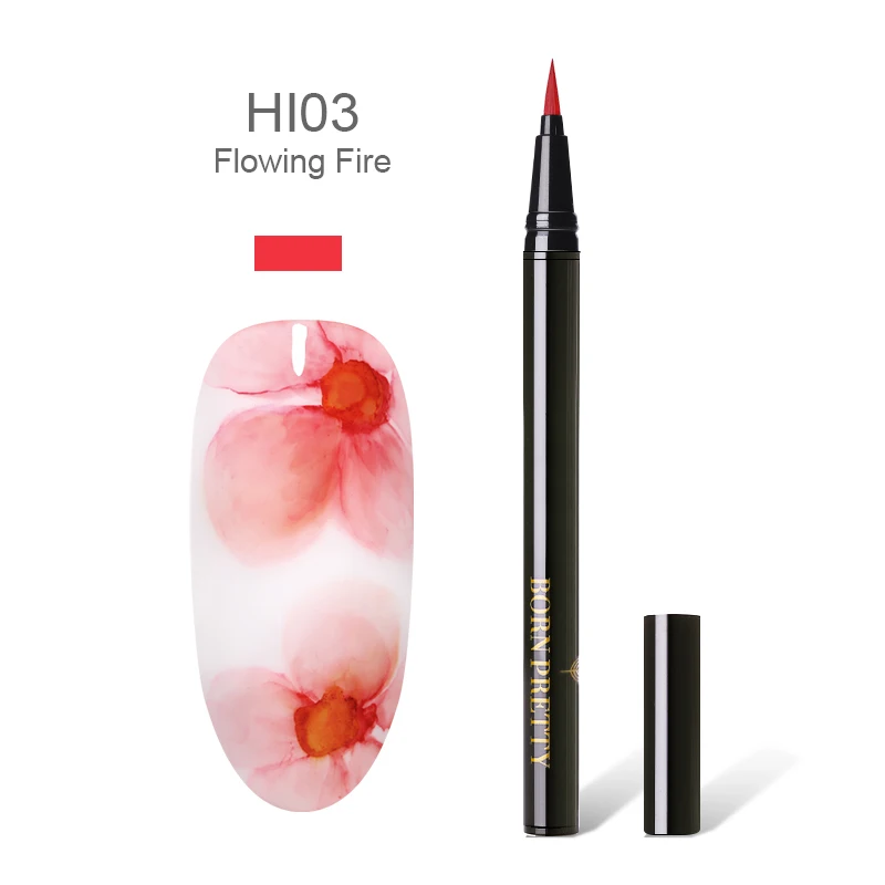 BP-HI03 BORN PRETTY лак для ногтей с цветущими цветами, 12 цветов, лак-ручка для рисования ногтей, 1 мл, для самостоятельного цветущего маникюра - Цвет: BP-HI03