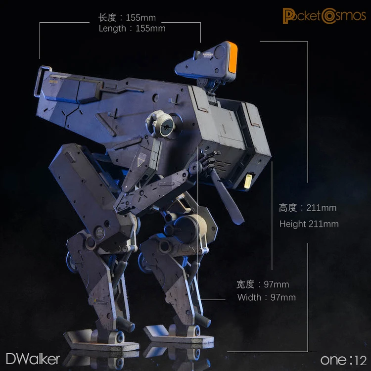 

1/12 PCTOYS Phantom D Walker War Doublefoot Mech Armor Movable Model