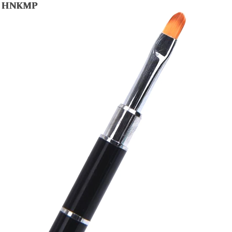 

New 2-In-1 Double-Ended Dual-Use Nail Tool Nail Pen Poly Nail Gel Brush And Picker Stainless Steel Gel Color Bar Flower Brush