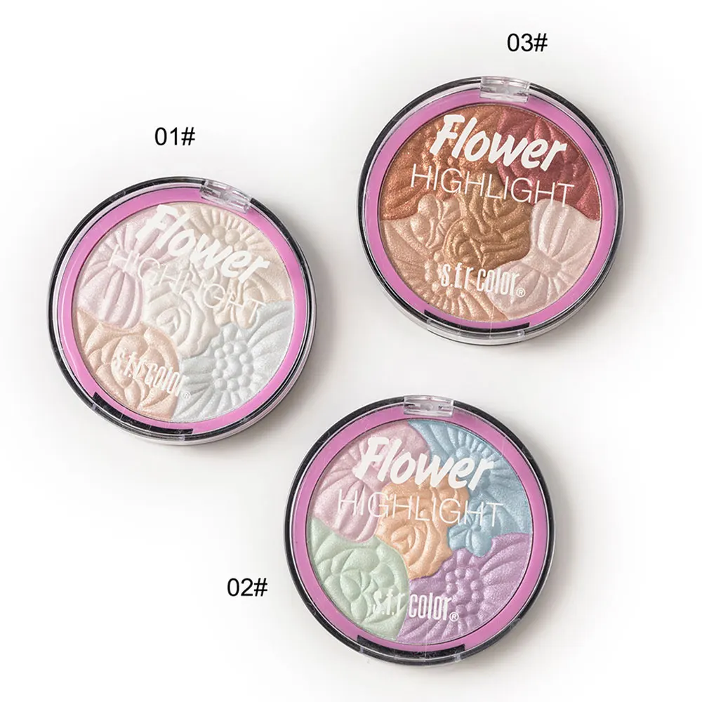 Хайлайтер для макияжа палитра блестящих теней профессиональный пигмент лица и