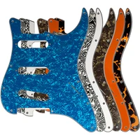 11 screw hole guitar pickguard for usamexico fender strat standard sss st scratch plate no control punch holes multi color