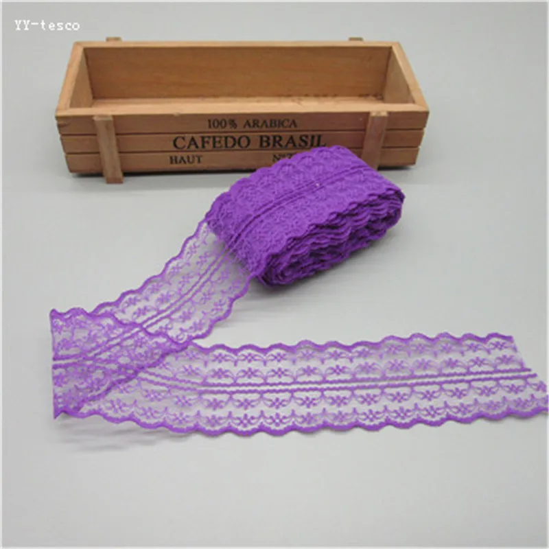 Красивое 10 ярдов Белое кружево лента тесьма ширина 45 мм отделка Сделай Сам