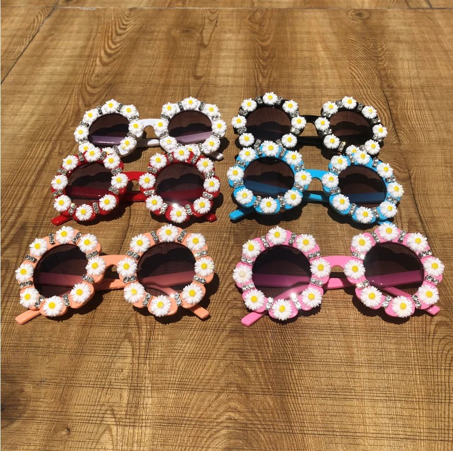 ZAOLIHU 2020 Summer Flower Kids Sunglasses Small Round Baby Sun Glasses Colorful Children Eyeglasses UV400 Cute Daisy Eyewear | Аксессуары