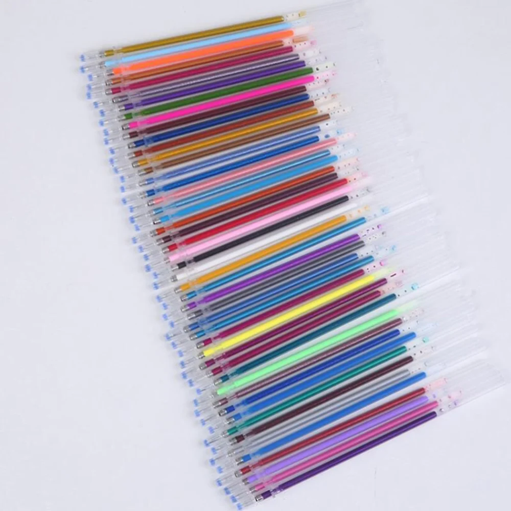 

100pcs Colorful Pen Refills 0.8mm Bullet Pen Refill Student Stationery Office Supplies for Doodling Scrapbooking Drawing (Mi