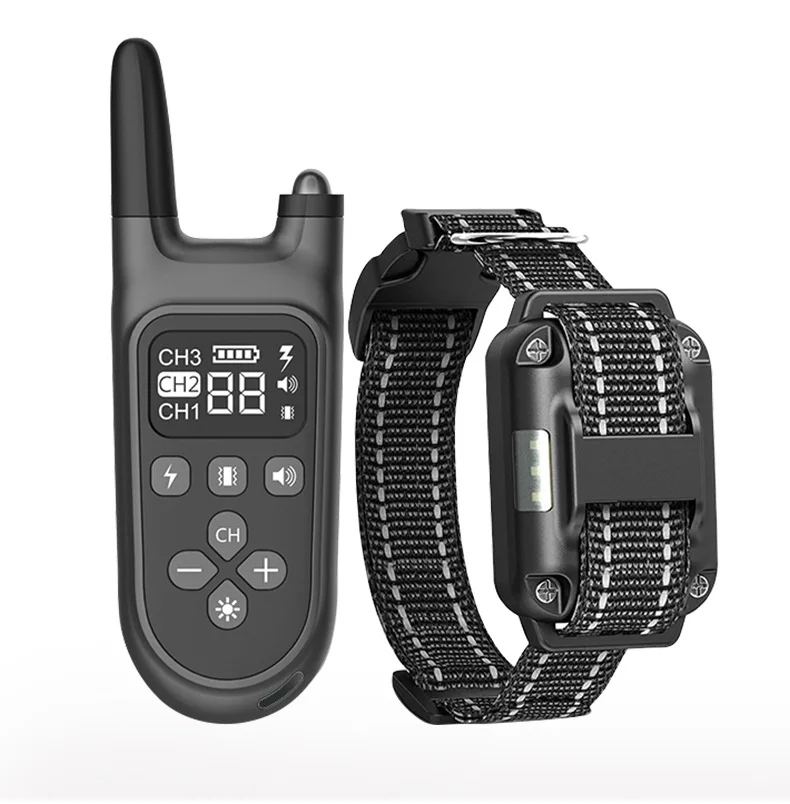 

Remote Control Dog Traning Collar Vibration Beep Static Shock Modes Rechargeable Waterproof