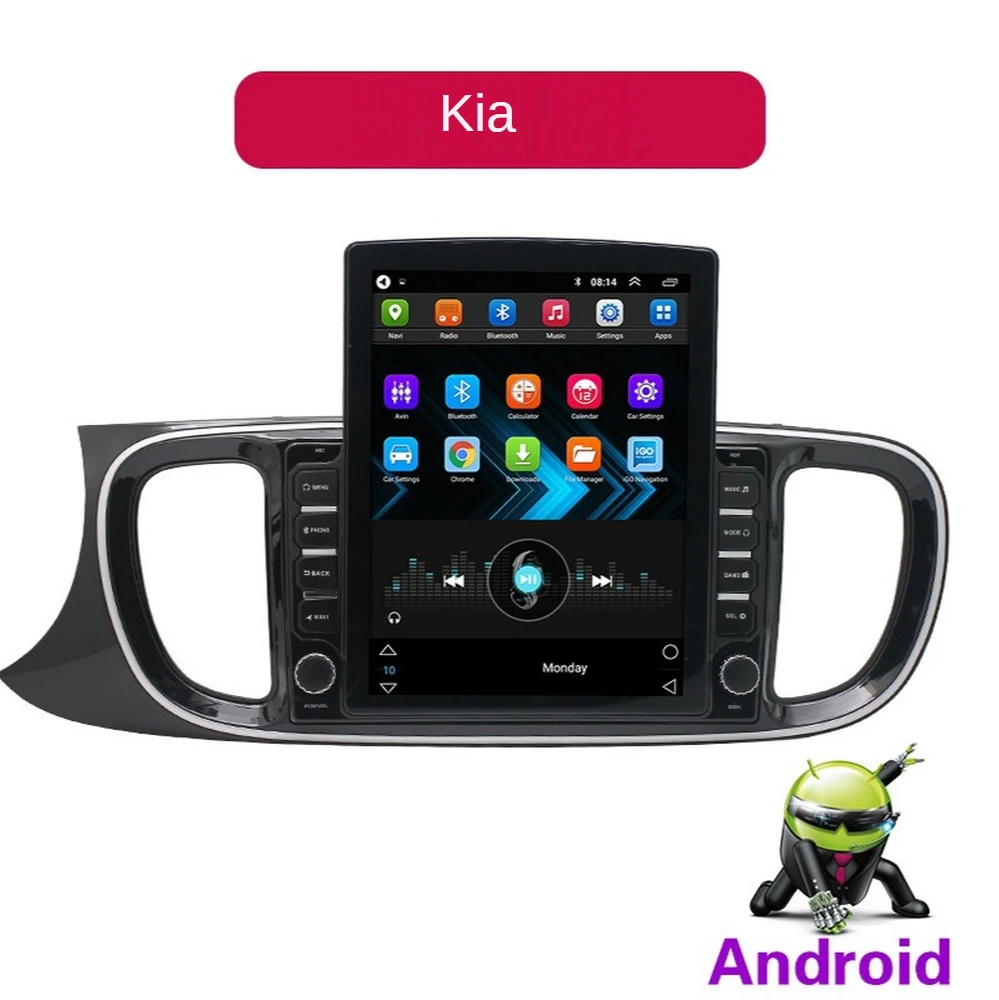 

Автомобильный GPS-навигатор на Android для KIA Pegas/KIA AB/Soluto 2017- Tesla Style автомобильное радио стерео Мультимедийный Плеер с BT WiFi зеркало