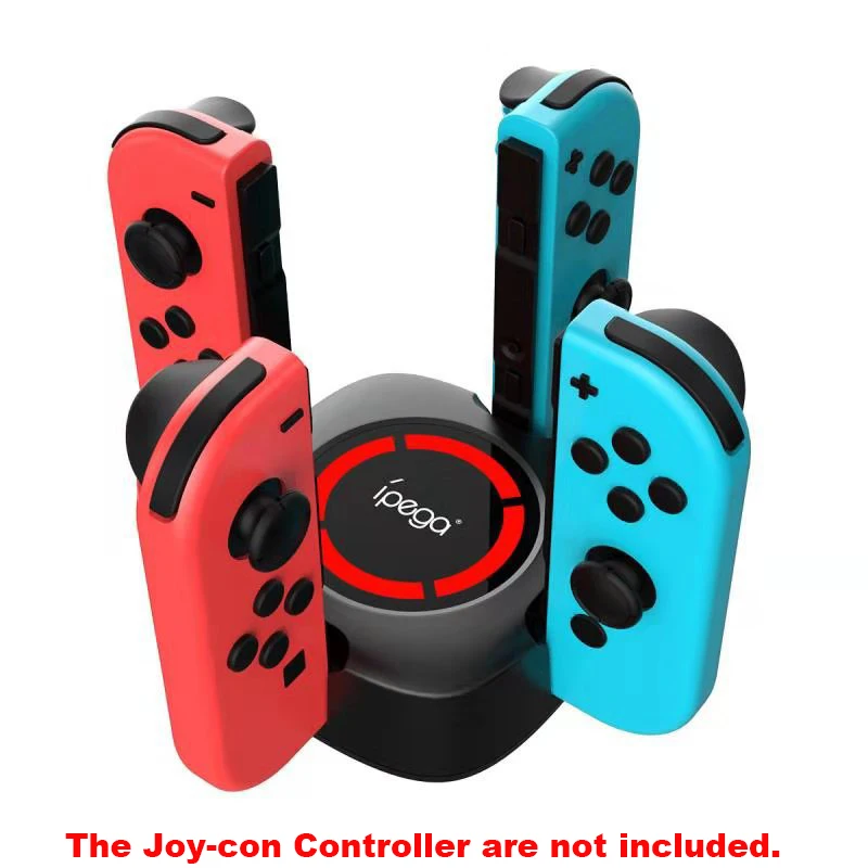 Светодиодный зарядная док-станция для kingd Switch NS Joy-Con 4 в 1 цветной Контролер