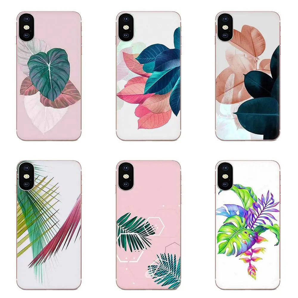 Мягкие чехлы для телефонов Apple iPhone 4 4S 5 5C 5S SE SE2 6 6S 7 8 11 Plus Pro X XS Max XR с тропическими