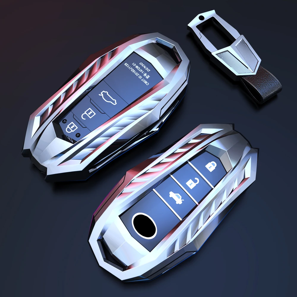 

2020 Zinc Alloy Key Cover Case For Toyota Chr C-hr Land Cruiser 200 Avensis Auris Corolla Car Styling Key Protection Keychain