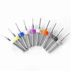 Набор сверл из вольфрамовой стали с круглым хвостовиком, 0,3-1,2 мм