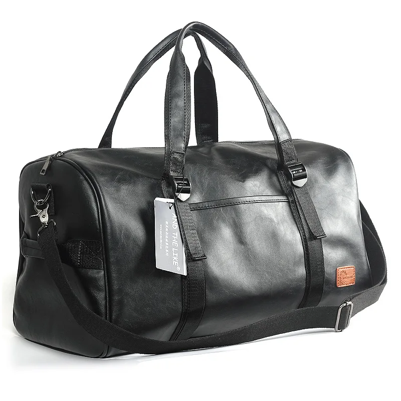 

Мужская Дорожная сумка из высококачественной ПУ кожи, модная простая вместительная портативная кросс-боди сумка для деловых поездок, турис...