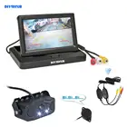 Беспроводной комплект автомобильной камеры заднего вида DIYSECUR, 5 дюймов, резервный монитор, датчик парковки, радар, 2 в 1, система парковки