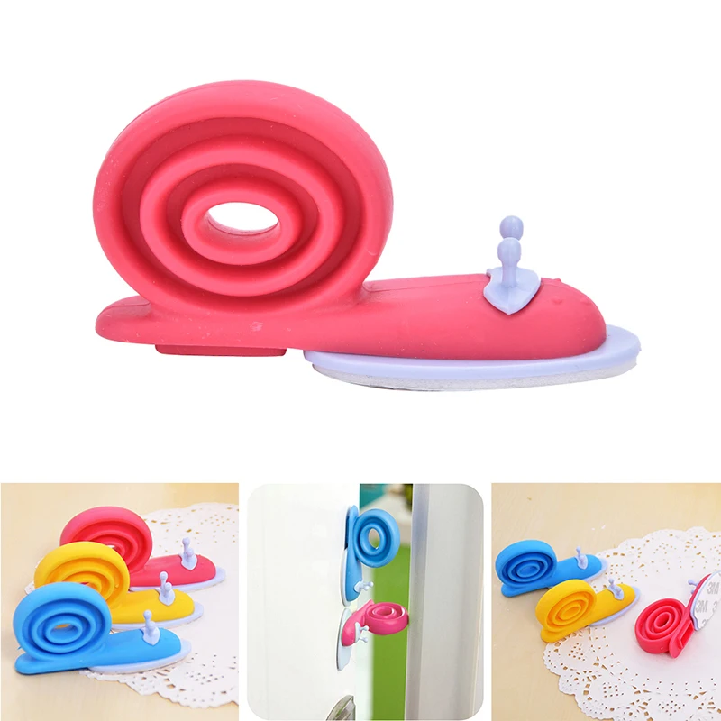 Tope de puerta de seguridad de pl&aacute;stico EVA para beb&eacute;, Protector Kawaii para el cuidado del beb&eacute;, seguro, forma de caracol, 1 unidad-4
