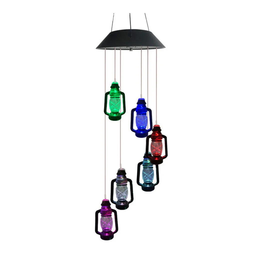 

Wind Chimes Mutil-Color Solar LED Light Hanging Garden Outdoor Decoration High Photoelectric Conversion Rate