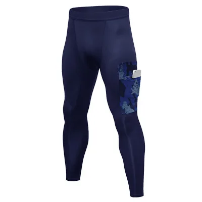 Navy Blue Psvteide мужские s карманные леггинсы компрессионные брюки мужские s штаны для бодибилдинга Hombre камуфляжные карманные Джоггеры мужские легинсы для бега - Цвет: Navy Blue