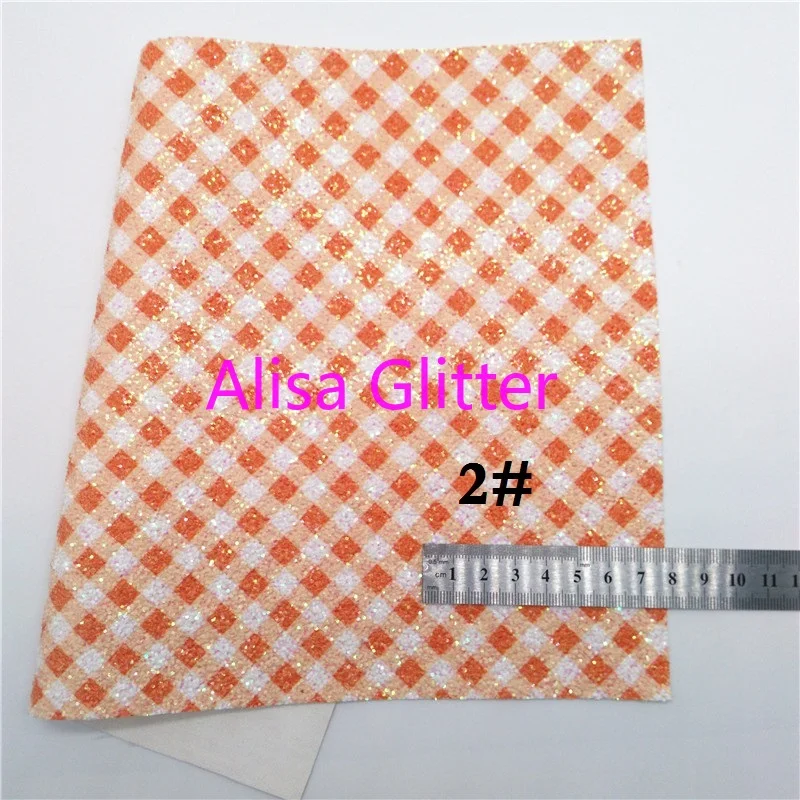 1 шт. блестящая оранжевая ткань из искусственной кожи 21 х29 см | Дом и сад