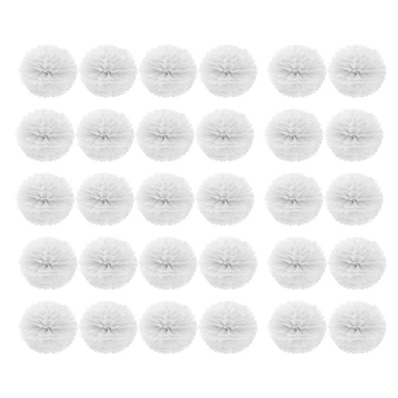 30 шт. бумажный цветок помпон подвесной шар Декор Свадебная вечеринка 10 дюймов