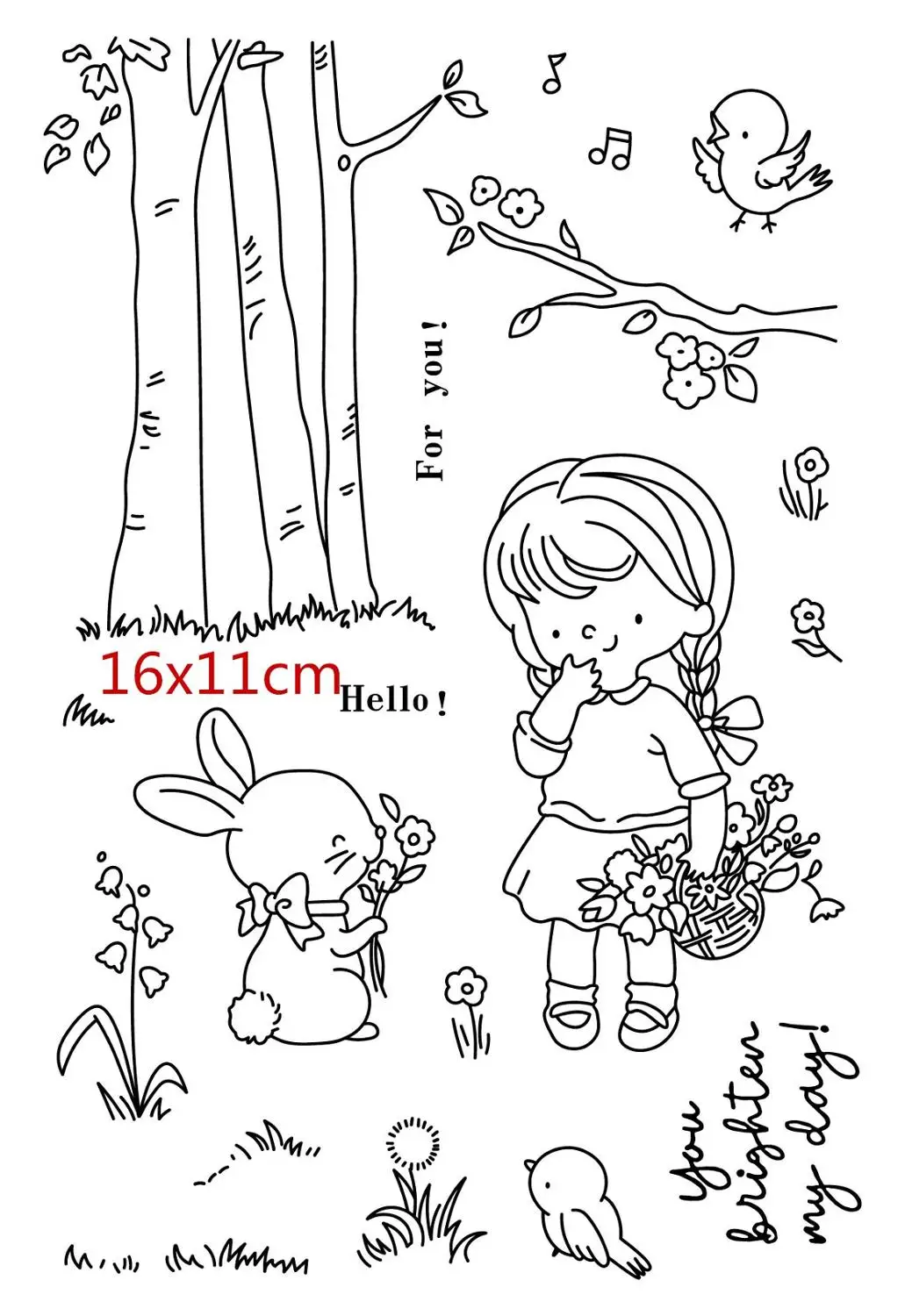 Прозрачные резиновые силиконовые штампы для девочек и металлические тампонов