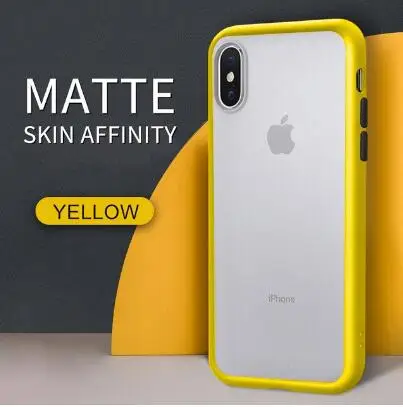 ERHY-Yellow Противоударный прозрачный Гибридный Силиконовый чехол для телефона iPhone 11 Pro Max X Xr Xs Max 8 7 Plus 11 Фирменная прозрачная мягкая задняя крышка - Цвет: ERHY-Yellow