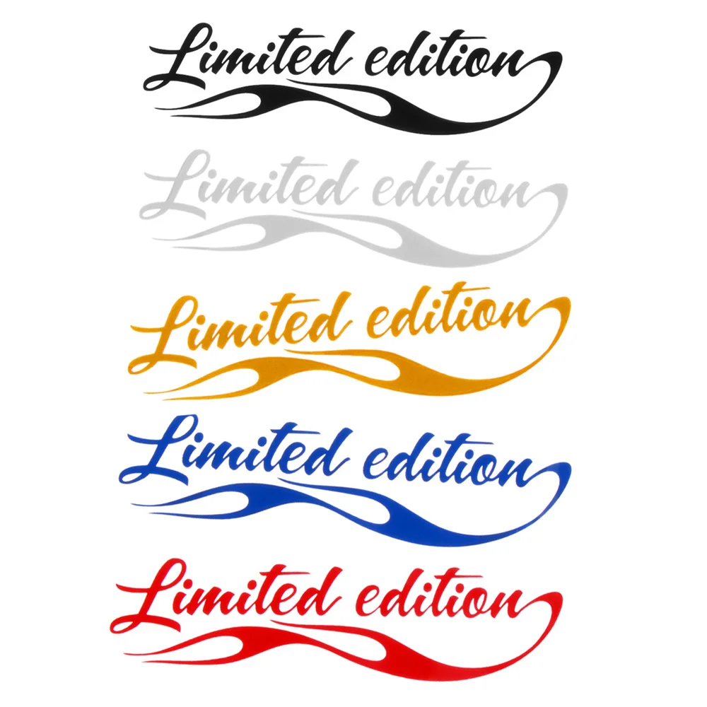 

14*4cm Car Styling Limited Edition Sticker Funny Auto Badge Decal Decoration Black/White/Red/Yellow/Blue KK