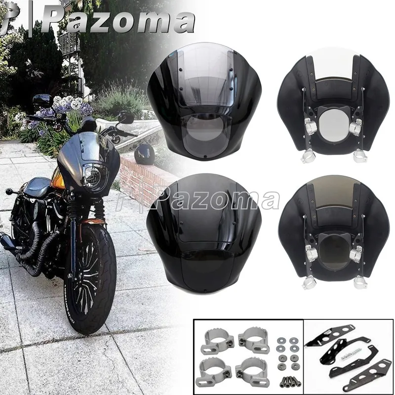 Четверти обтекатель лобовое стекло УНИВЕРСАЛЬНЫЙ фара маска капот для Harley Sportster