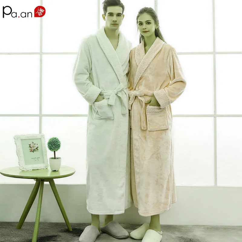 Pa.an уверенность искушение банный халат толстый бархатный теплый для ванной с