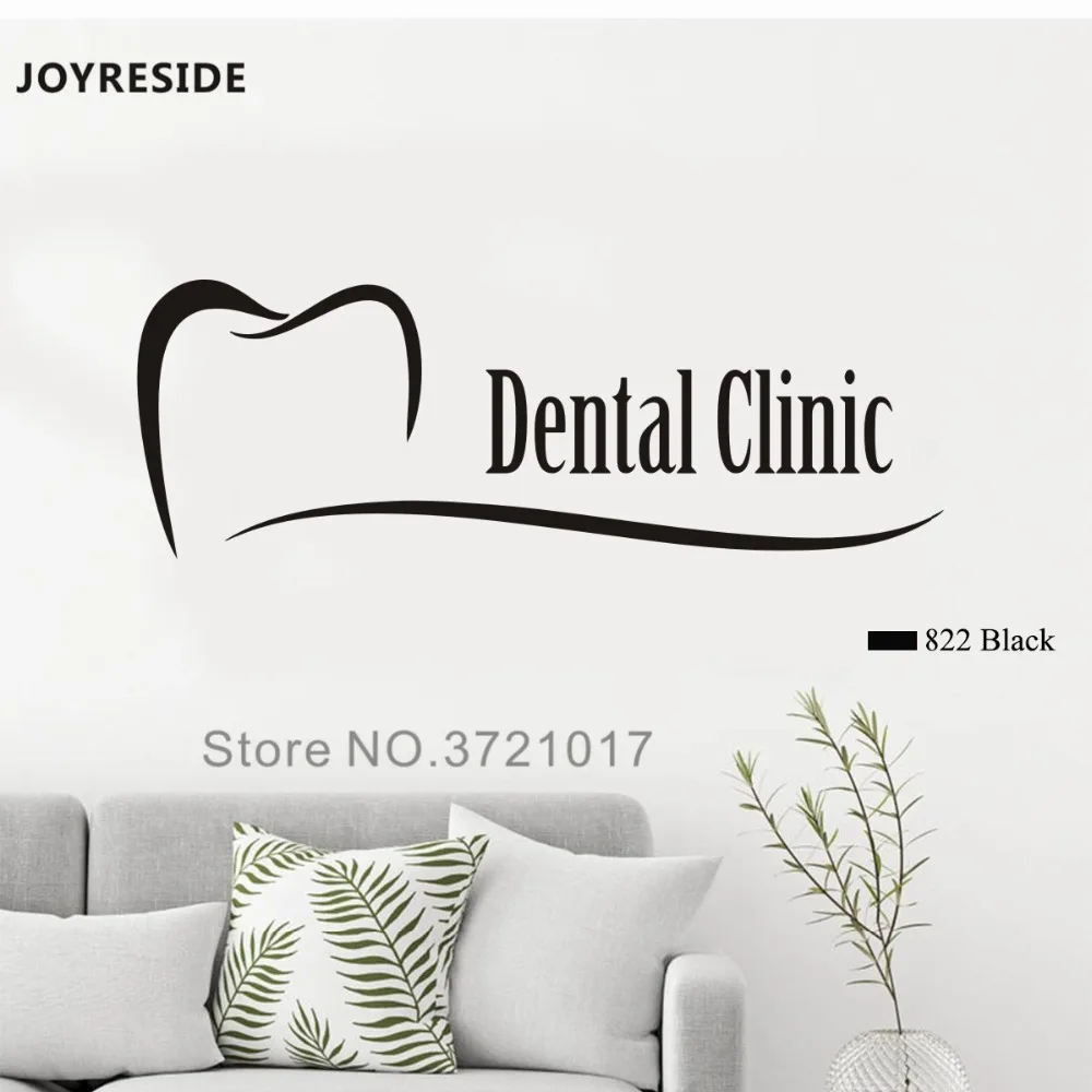 JOYRESIDE стоматологическая клиника стены стоматолога зуб стоматология зубы наклейки виниловые наклейки гостиная украшения дома дизайн росписи A1557