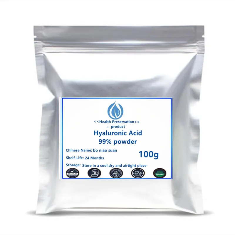 Горячая распродажа чистый косметический порошок с гиалуроновой кислотой 100%