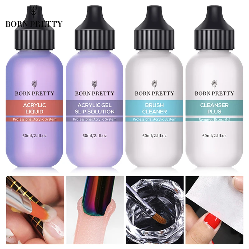 

BORN PRETTY 60ml Nail Gel Remover Nail Liquid Slip Solution for Quick Building Gel Acrylic Nail Art Surface Shiny Cleanser Plus
