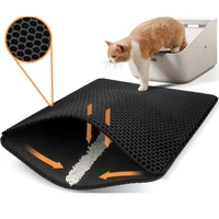 cat litter mat double layer eva non slip pet foldable pad sand cat toilet leather waterproof clean pad