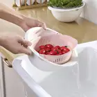 Кухонная силиконовая двойная сливная корзина issunday, корзина для хранения и мытья, ситечко для чаши, сливной инструмент для овощей
