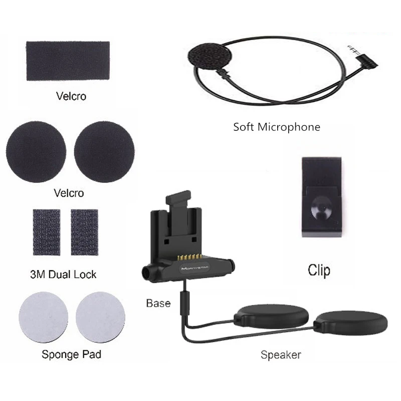 Bluetooth гарнитура для мотоциклетного шлема Mornystar M3 M6 Plus|Наушники шлемов| |