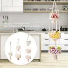 123 яруса хлопковая веревка ручной работы цветочный горшок подвесная корзина кухонная корзина для хранения фруктов садовый канат цветочный горшок подвесная корзина