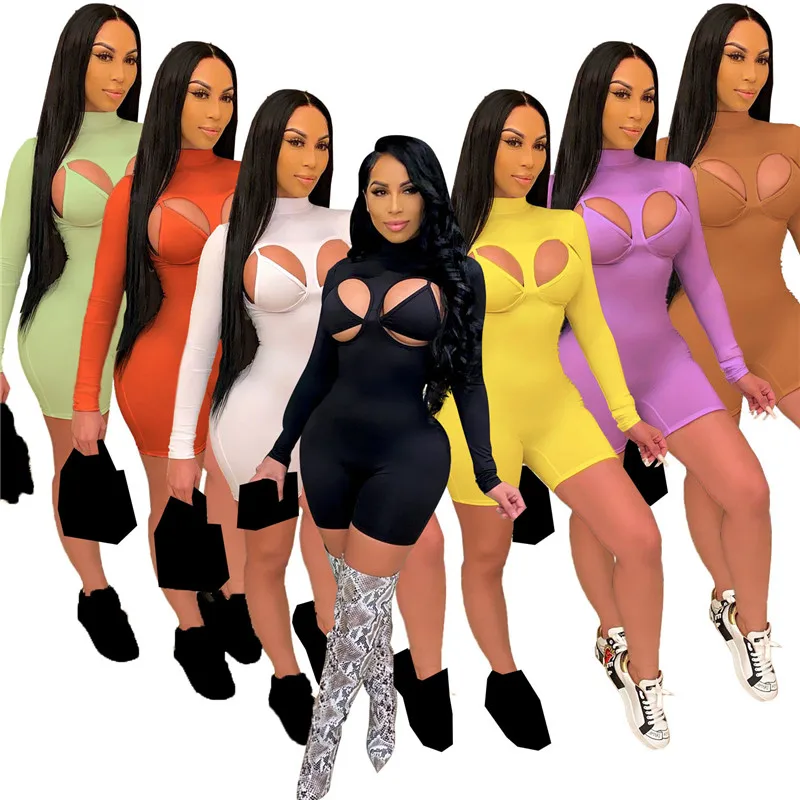 

Спортивный костюм YEYA с круглым вырезом, повседневный комплект из 2 предметов, пикантный Топ с длинным рукавом посылка гающие Комбинезоны на ...