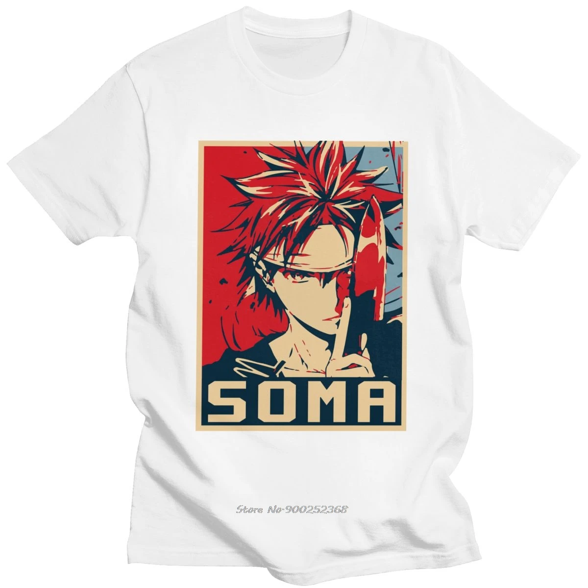 Потрясающая футболка Shokugeki No Soma Мужская с коротким рукавом рисунком Аниме Манга
