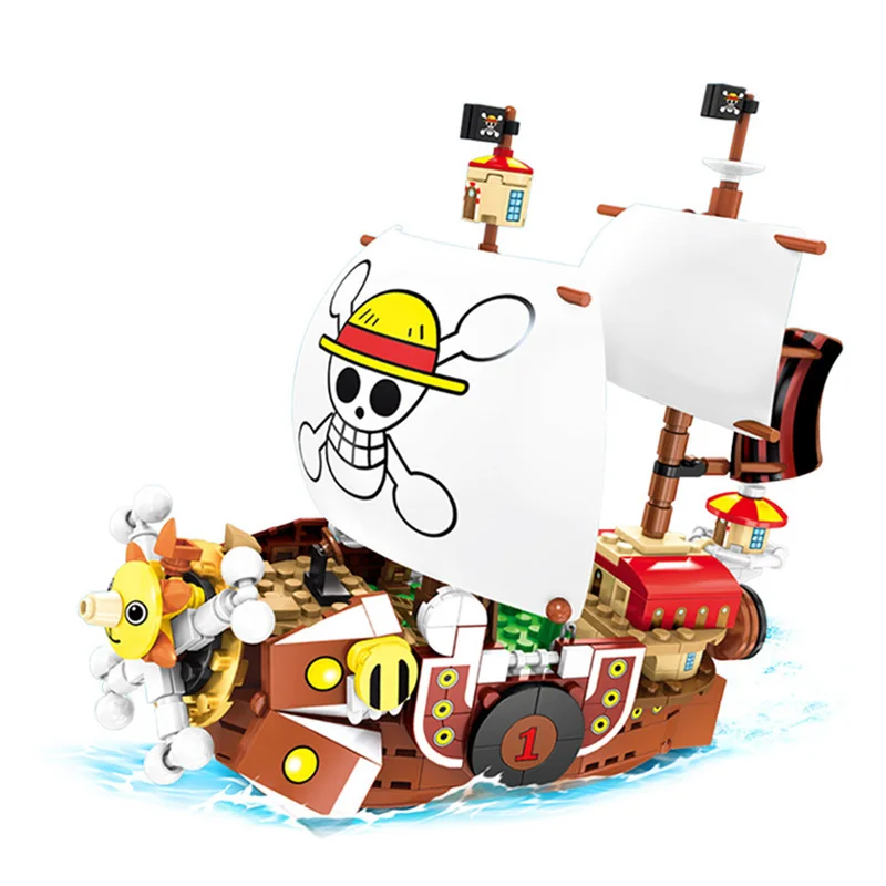 

432pcs Thousand Sunny Pirate Ship Model Toy Set One Pieces Boats Building Blocks cartoon Figures Bricks DIY Gifts For Children