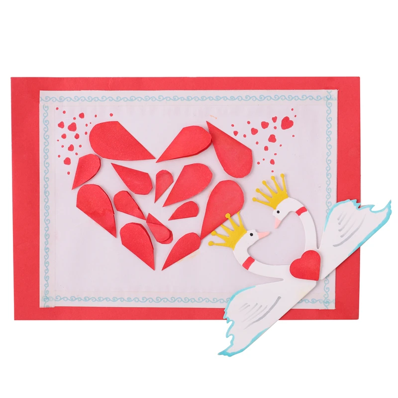 

YaMinSanNiO Swan Couple Metal Cutting Dies New 2020 Dies For Scrapbooking Card Making Embossing Stencil Die Cut Craft Decoration
