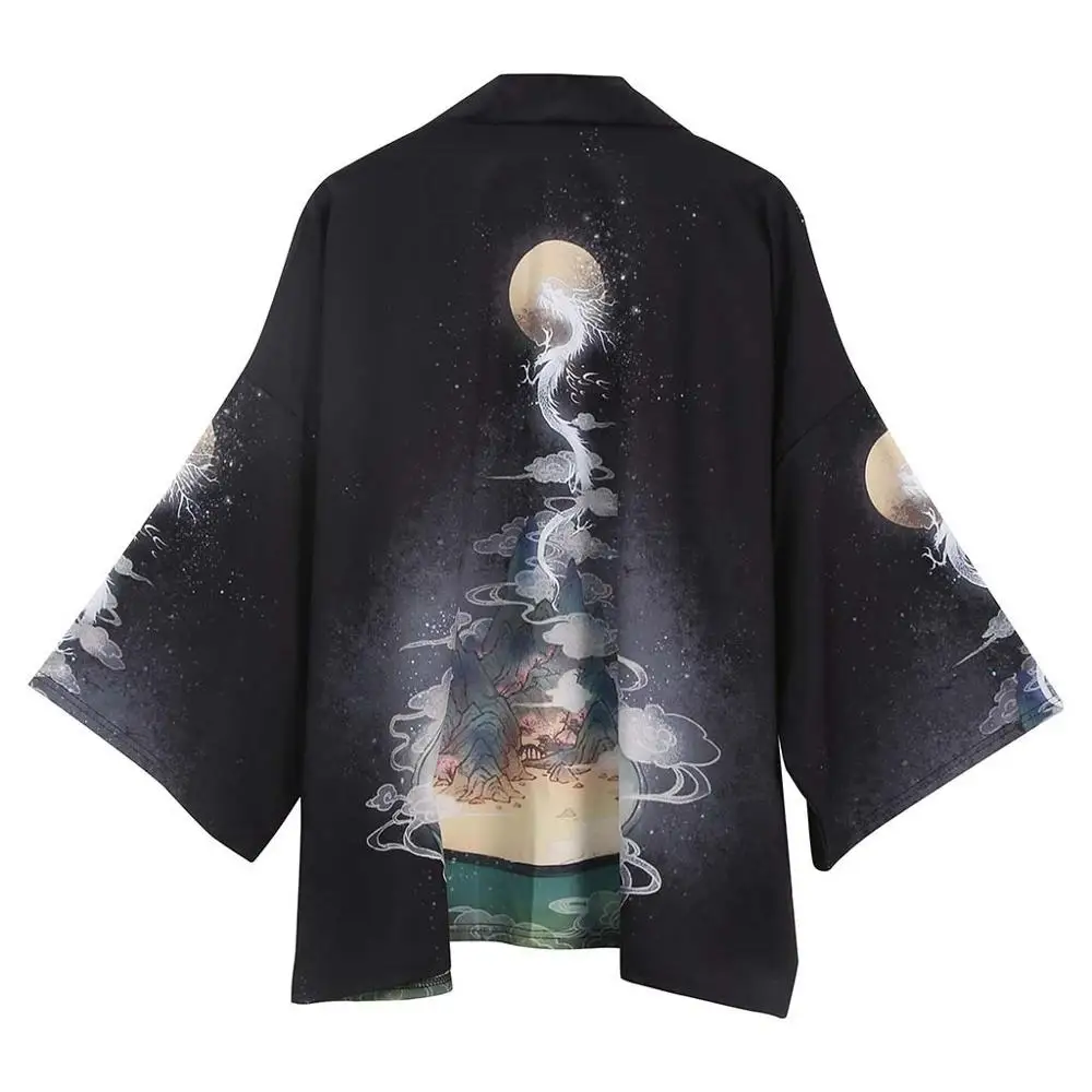 

Traditional Haori Kimono Japanese Style Samurai Clothing Male Female Half Sleeve Robe Loose plus Size Hanfu High-quality Daily