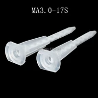 50pcs ma3 0 17s static mixer mixing nozzle plastic epoxies dispenser tube for epoxy resin adhesive tool 50ml