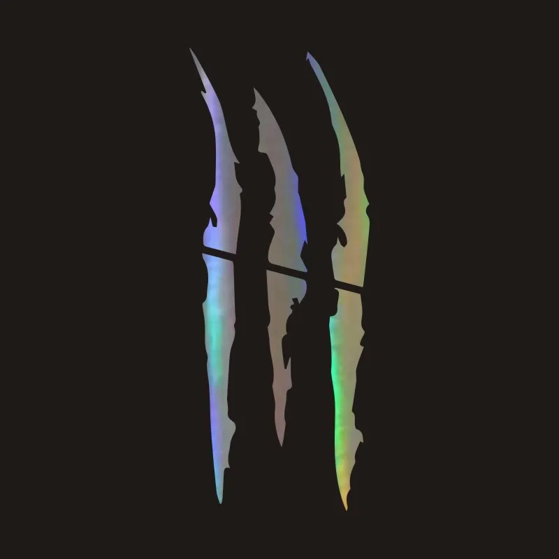 

40cmX12cm Strip Car Sticker Reflective Monster Scratch Stripe Decal Car Headlight Decoration Vinyl Decal Car Stickers Accessorie
