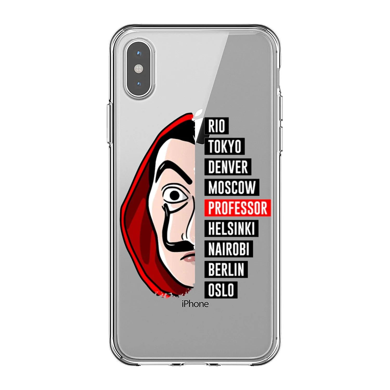 Испанский ТВ серии La Каса де papel Мягкий Силиконовый ТПУ чехол для телефона iPhone 11 Pro MAX 5s se 6 6s Plus 7 8 Plus X XR XS MAX - Цвет: TPU