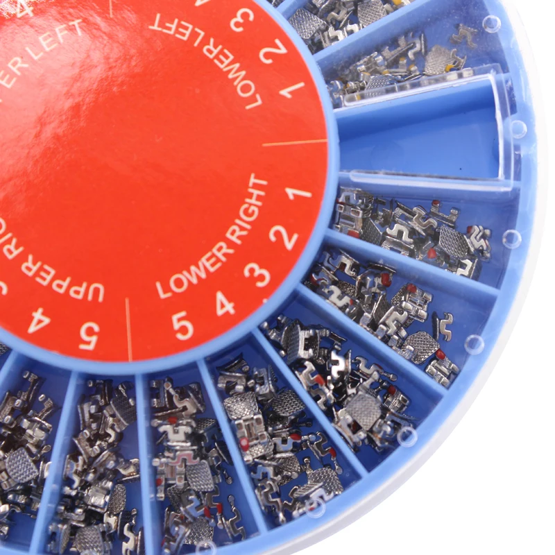 400Pcs/Pack Dental Orthodontic Bracket Upper And Lower Mini ROTH/Mbt 022 Slot Ultra Thin Metal Brackets Braces Dentistry Product