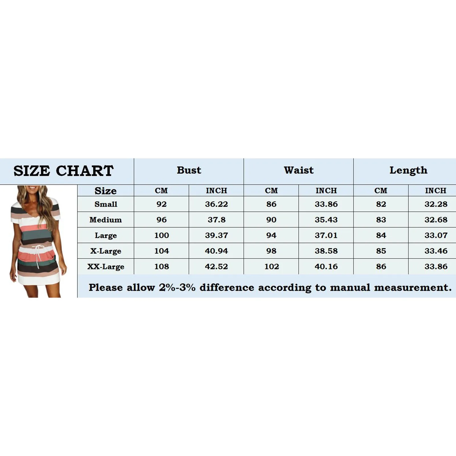 

Striped Drawstring Summer Women Dresses Casual Short Sleeve V Neck Plus Size Slim Bodycon Female Pockets Mini Dress 5