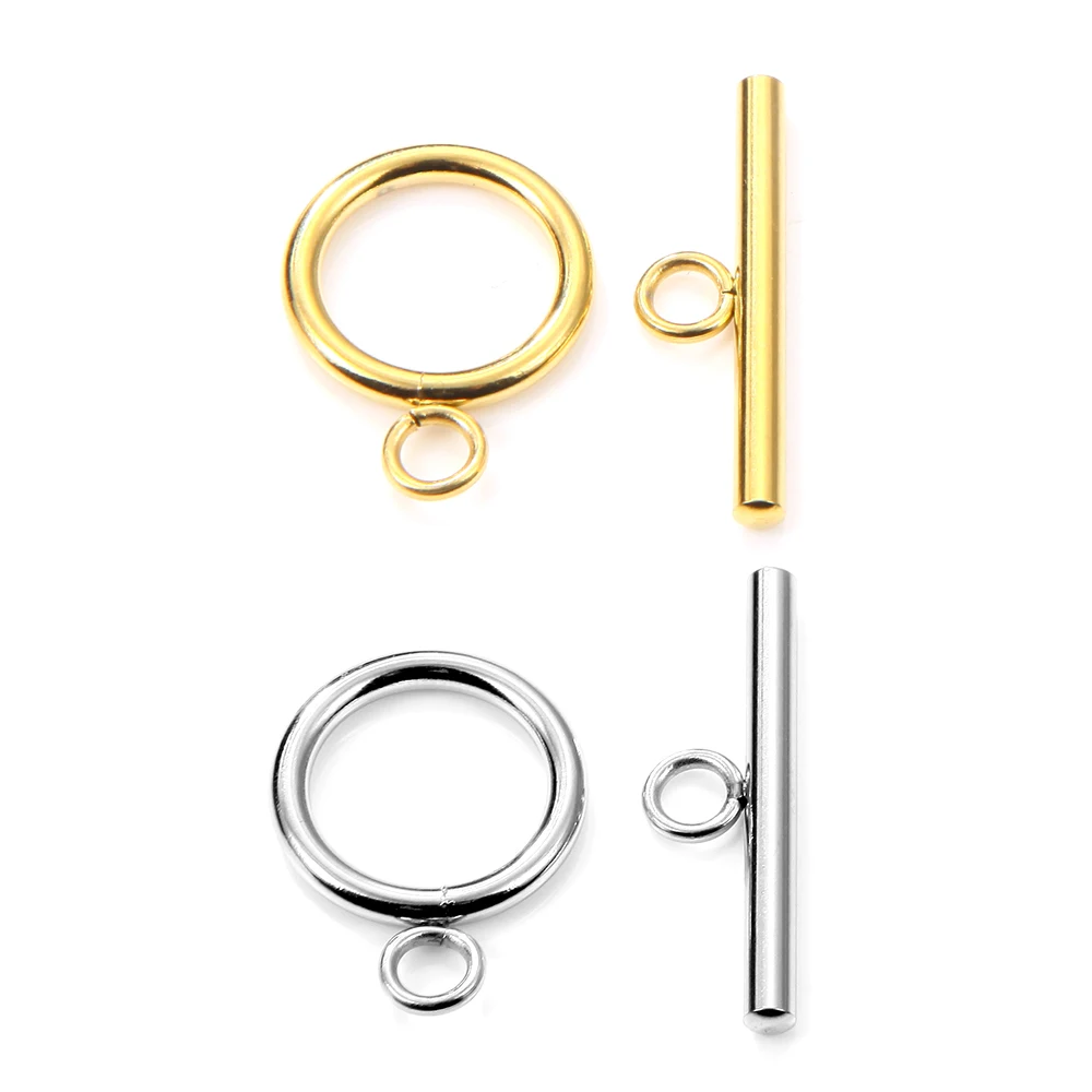 

Dinicessa 4Sets Stainless Steel OT Clasp Connector For DIY Bracelet Necklace Jewelry Buckle Handmade Making Supplies Accessories