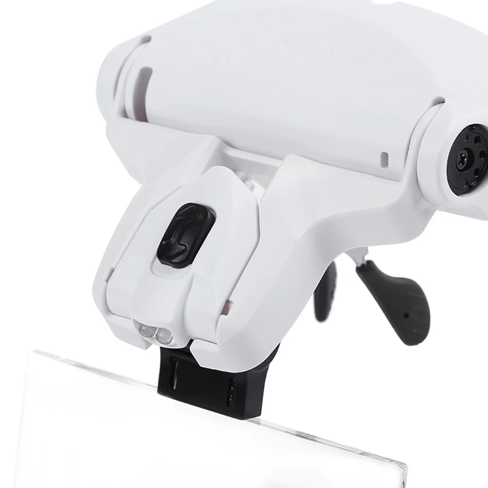 

Magnifying Glasses with 2 LED Lights 1X/1.5X/2X/2.5X/3X Lens Adjustable Head Magnifier Loupe
