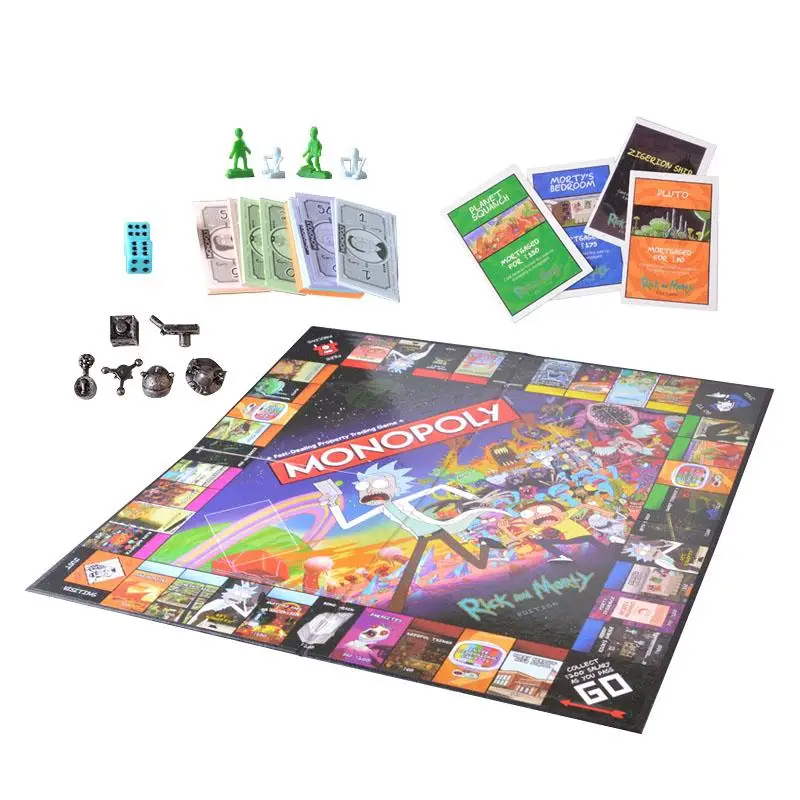 Оригинальный Монополия Рик и Морти очень быстро касающиеся собственности
