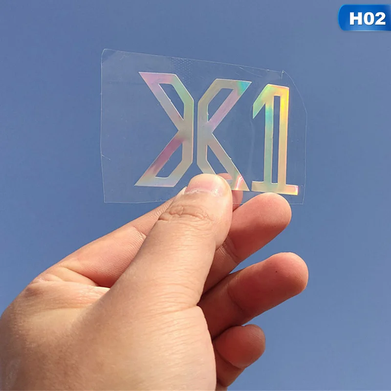 KPOP X1 GOT7 SEVENTEEN EXO DAY6 CIX NCT ASTRO IKON корейские команды лазерные наклейки для ArmyBomb Lightstick